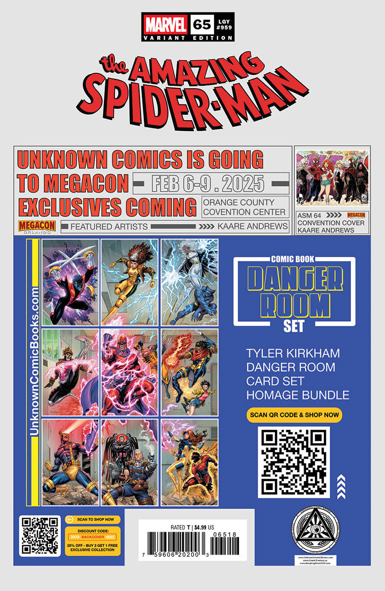 Amazing Spider-Man #65 Unknown Comics Mateus Manhanini Exclusive Virgin Var (01