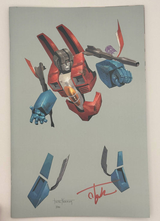 [Signed by Tyler Kirkham] Transformers #18 Unknown Comic Tyler Kirkham Negative