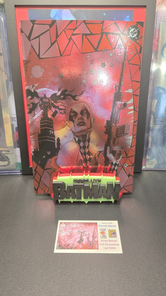 Absolute Batman #22 Mack Wraparound Virgin Foil Harley  Rose Bleed LTD 1000