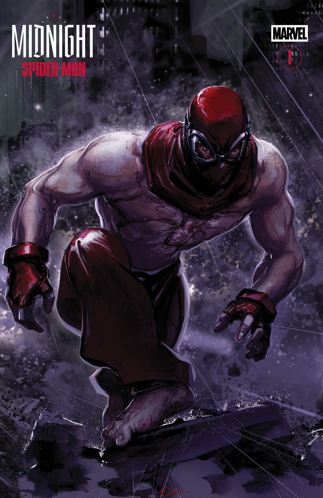 PRESALE Midnight Spider-Man #1 Clayton Crain Connecting Variant Marvel 2026