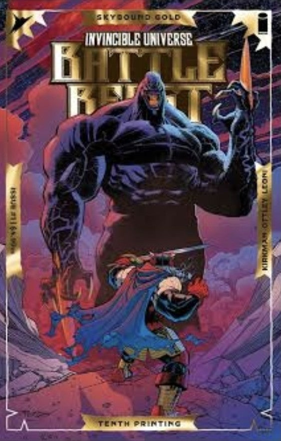 PRESALE Battle Beast #1 10th Print Cover B Gold Foil Embossed Ottley