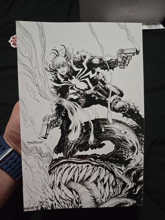 Venom 29 Marvel Comics Tyler Kirkham VIRGIN B&W Sketch Variant Agent Venom NM