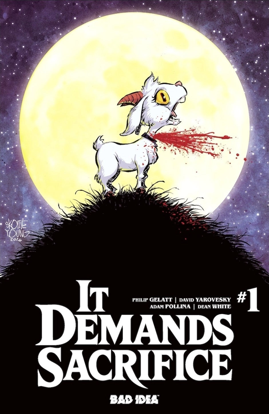 PRESALE It Demands Sacrific #1 Skottie Young Foil Variant Cover D Bad Idea