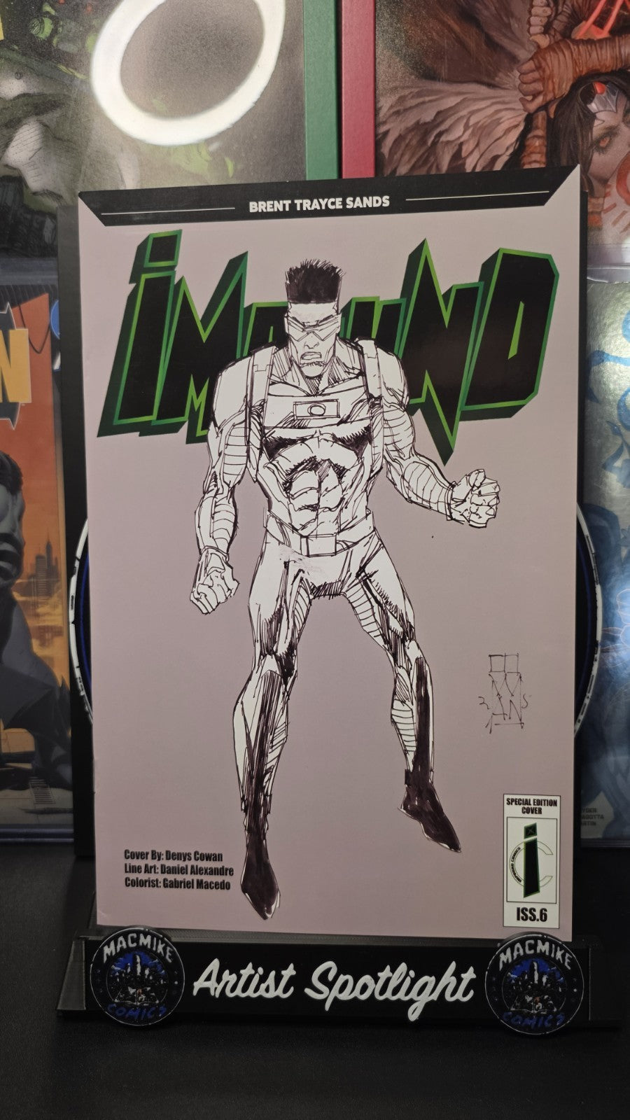 Impound #6 Sketch Variant Cover Denys Cowan Rare Indie Key Impound Comics