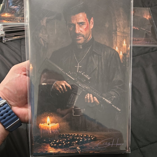 Bad Idea: The Ordained #1 Greg Horn Exclusive Variant - Coin Farrell Movie
