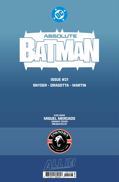 [FOIL] ABSOLUTE BATMAN #21 MIGUEL MERCADO EXCLUSIVE VIRGIN VAR (06/17/2026) (Copy)