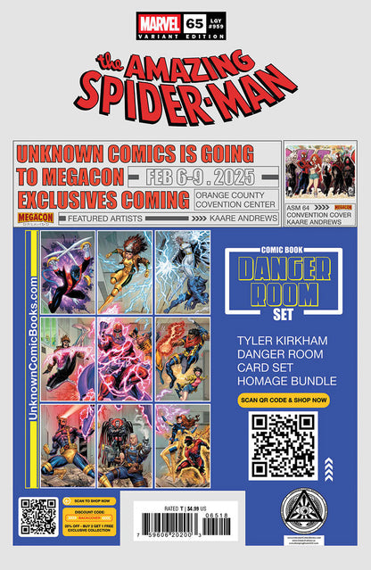 Amazing Spider-Man #65 Unknown Comics Mateus Manhanini Exclusive Virgin Var (01