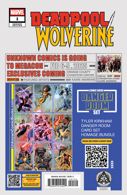Deadpool / Wolverine #1 Tyler Kirkham MEGACON 2025 Exclusive Virgin PREMIUM BAT
