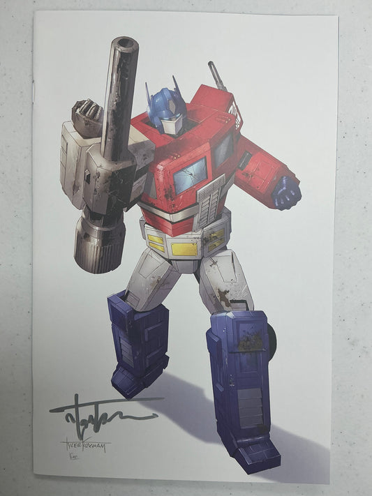 [Signed by Tyler Kirkham] Transformers #17 Unknown Comic Tyler Kirkham White Vi