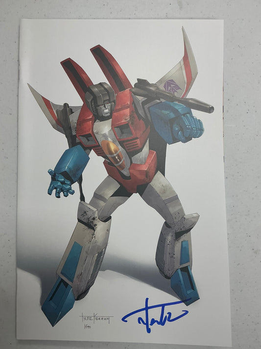 [Signed by Tyler Kirkham] Transformers #18 Unknown Comic Tyler Kirkham Virgin V