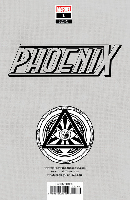 [Signed by Nathan Szerdy] [FOIL] PHOENIX #1 UNKNOWN COMICS NATHAN SZERDY VIRGIN