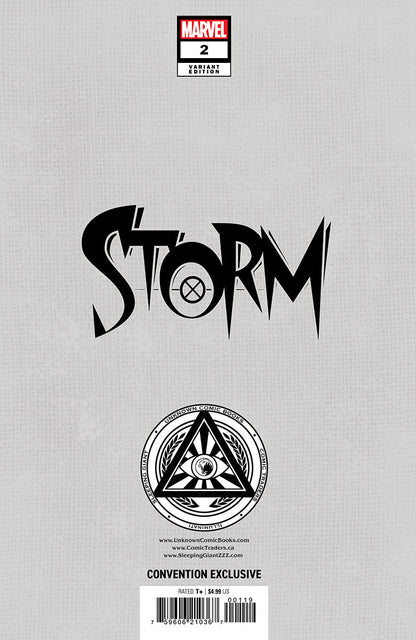 [FOIL] STORM #2 UNKNOWN COMICS NATHAN SZERDY EXCLUSIVE VIRGIN CONVENTION VAR (1