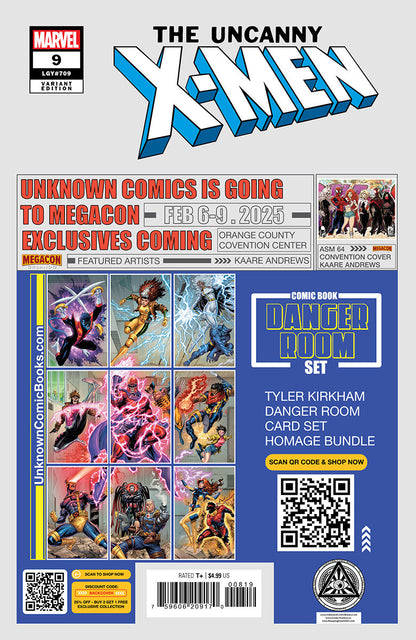Uncanny X-men #9 Unknown Comics Stephen Segovia Exclusive Virgin Var (01/22/202