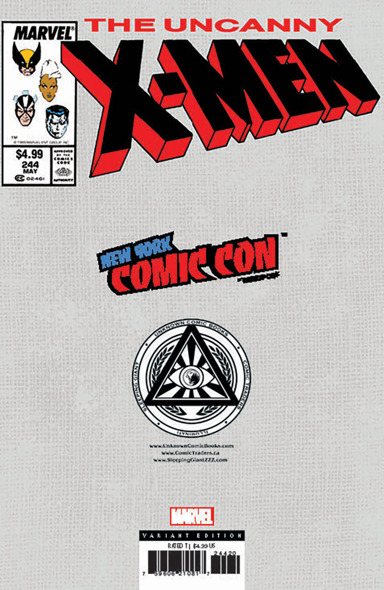 [Signed by Nathan Szerdy] [FOIL] UNCANNY X-MEN #244 FACSIMILE UNKNOWN COMICS NA