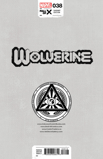 [Signed Nakayama W/ COA] WOLVERINE #38 [FALL] UNKNOWN COMICS DAVID NAKAYAMA HEL