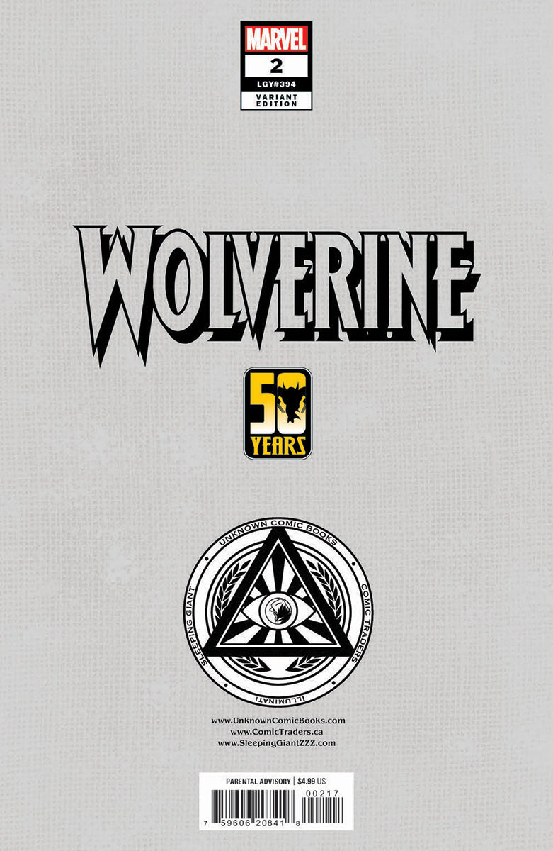 [Signed by Tyler Kirkham] WOLVERINE #2 Unknown Tyler Kirkham Connecting Cover