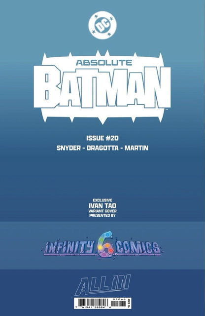[GLOW IN THE DARK] ABSOLUTE BATMAN #20 IVAN TAO EXCLUSIVE VIRGIN VAR (06/03/2026) (Copy)
